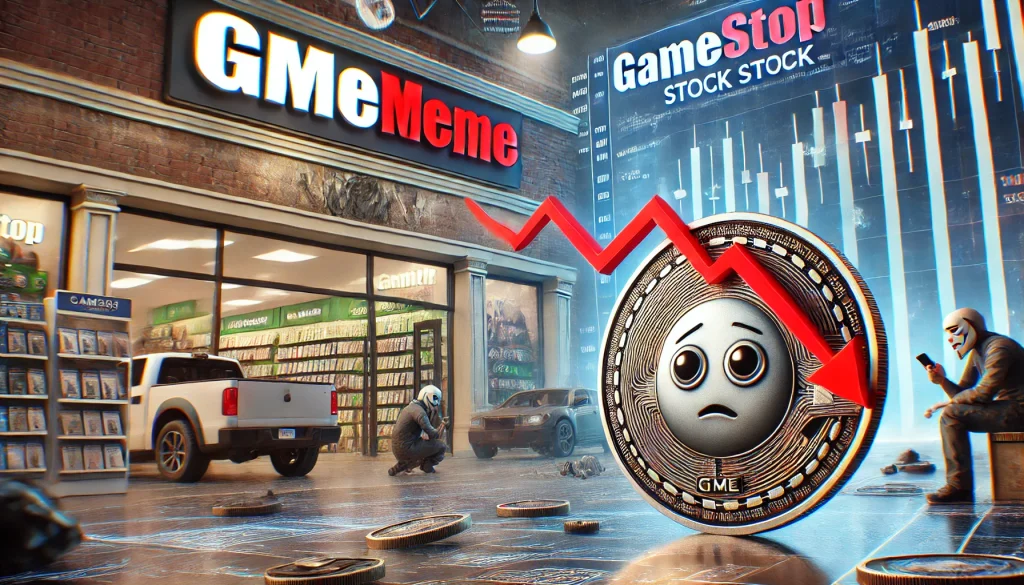 GME Meme Coin Plummets as GameStop Stock Falls 15% Following Disappointing Earnings Report