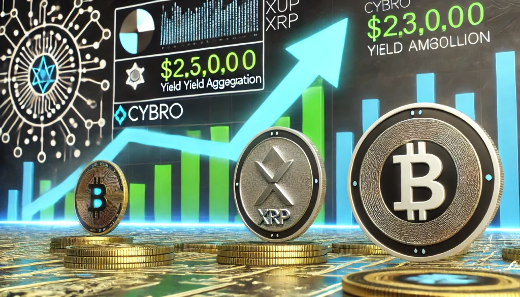 SUI Shows Bullish Patterns, XRP Sees Growth, and CYBRO Nears $2.5M Presale Target: Key Altcoins to Watch